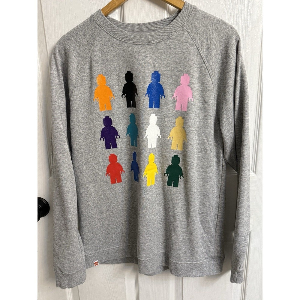 LEGO Target Sweatshirt Size M In Gray With Mini-figure Graphic Unisex